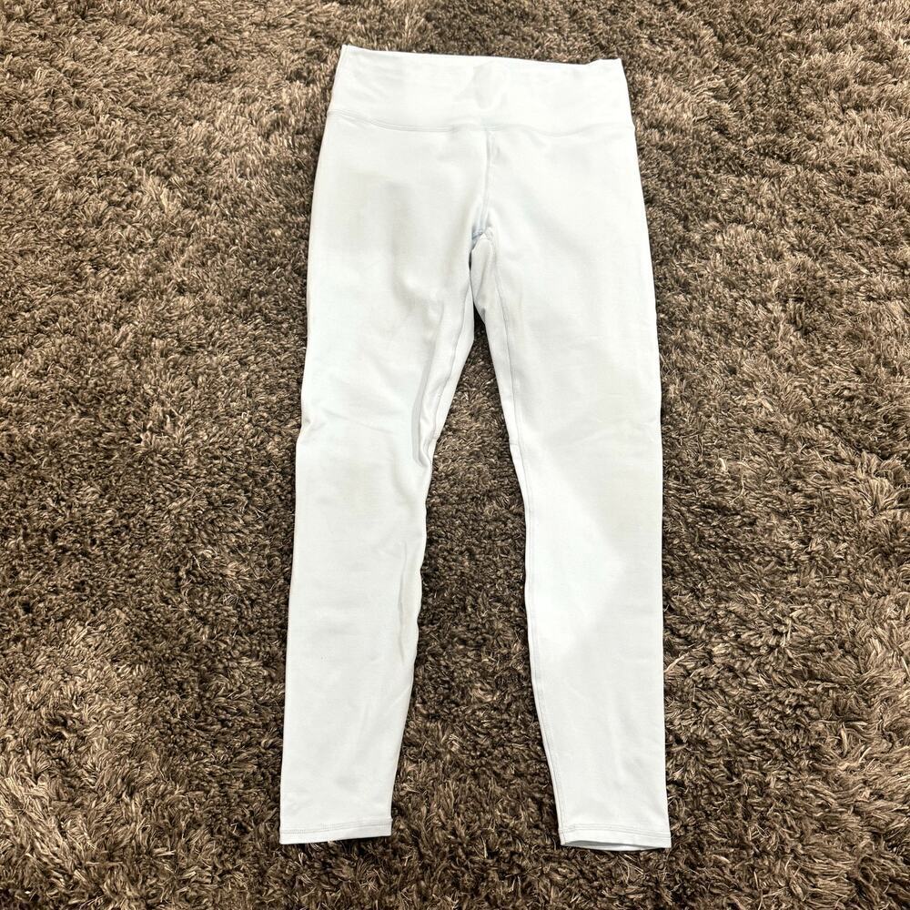 Fabletics PowerHold High Waisted Leggings in Light Blue, Size L​​​​